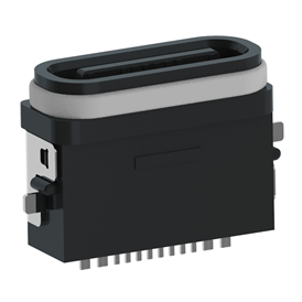 XB-ATCF-16-017 TYPE C 16P anti-jellyfish seat sink plate 1.2 L=7.45mm (U-shaped full plastic type)